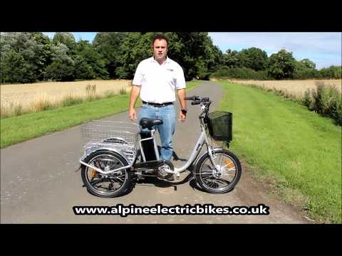 ebike - Unbelievably Easy to Mount Electric Trike Mobility Scooter 3 Wheeler