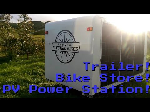 Solar Powersatation, Pop-Up Bikeshop and Trailer