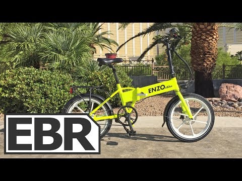 Enzo Ebikes Folding Electric Bike Video Review - $1.7k Water Resistant Hardware, Belt Drive Option
