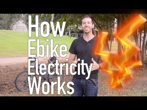How electricity flows in an electric bicycle