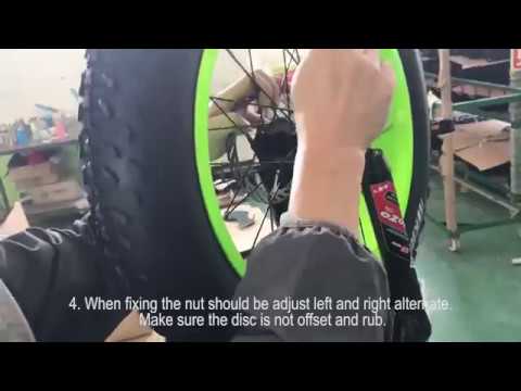 How to assemble front wheel