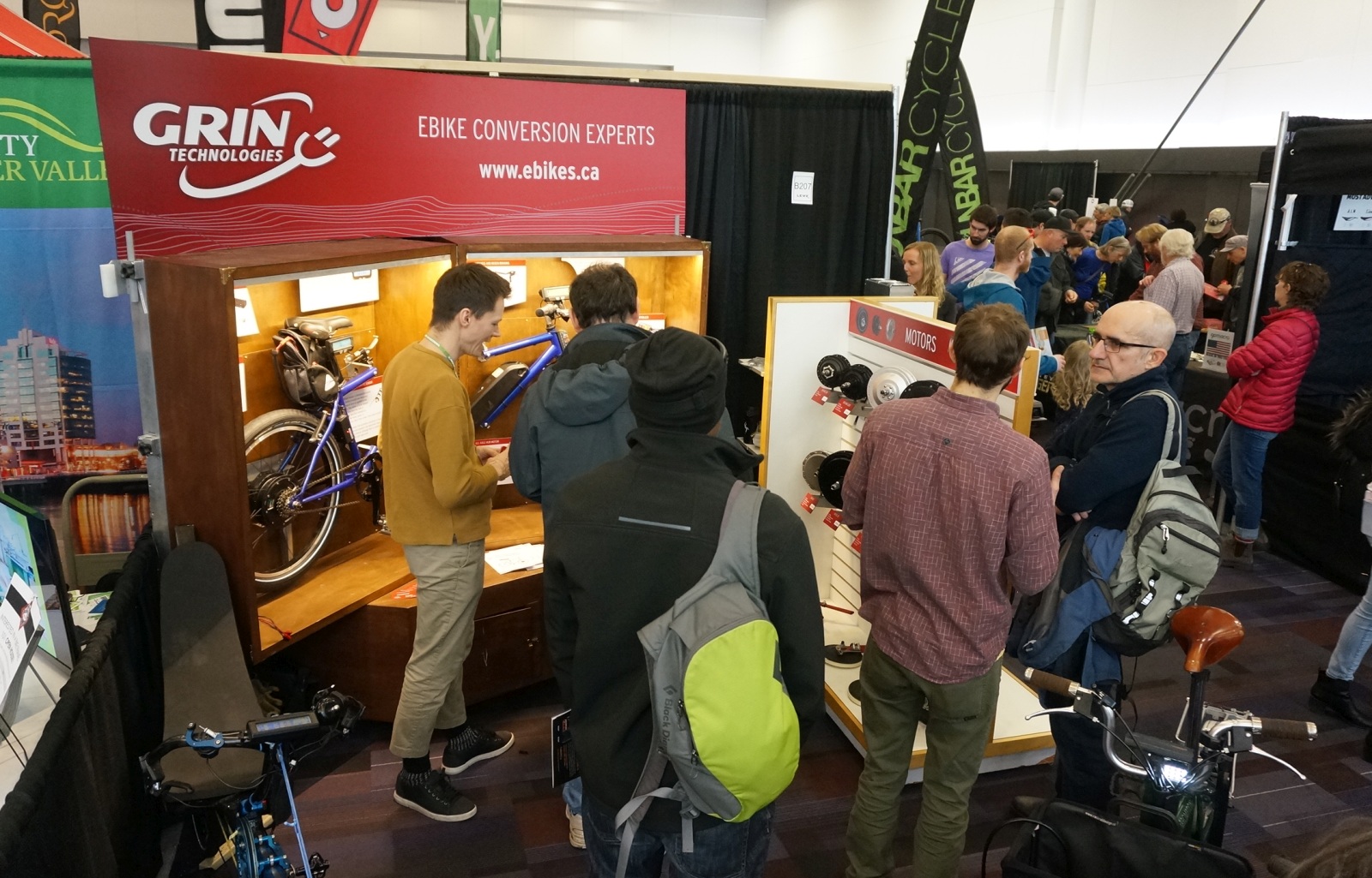 Grin Booth at 2018 Vancouver Bike Show