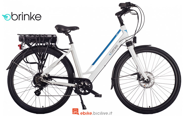 Una city ebike Brinke Life Comfort anti foratura