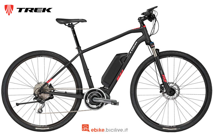 Una bici elettrica Trek Dual Sport+ della gamma 2018