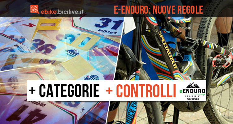 ebike e numeri di gara dell'e-enduro series 2018