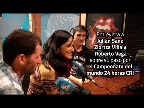 Julián Sanz, Ziortza Villa y Roberto Vega en el Campeonato del Mundo 24 horas CRI