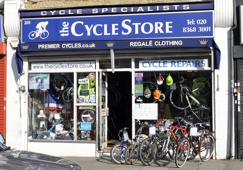 The CycleStore storefront in North London