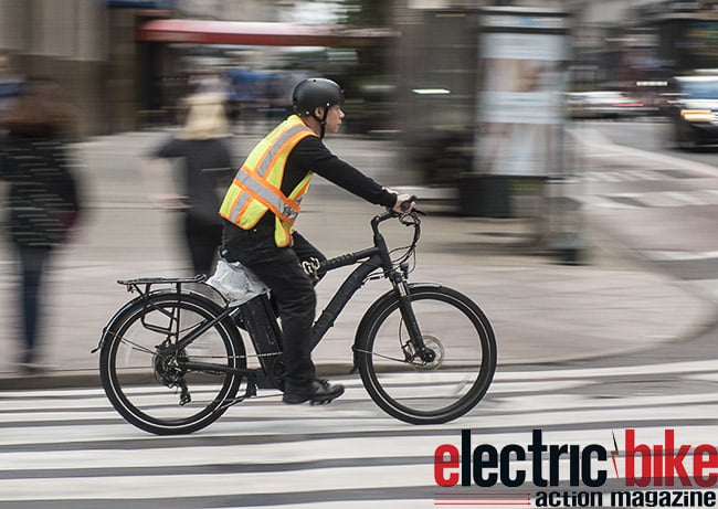 NYC delivery electric bicycle banned legalized mayor de blasio pedal-assist throttle