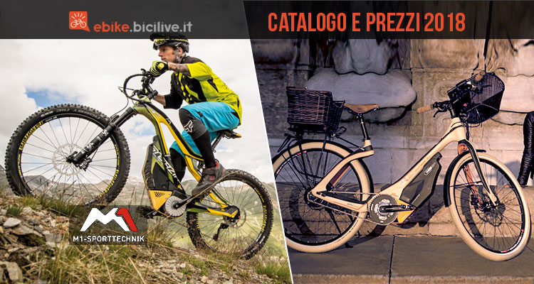 emtb e city bike elettrica dal catalogo M1 Sport Technik 2018