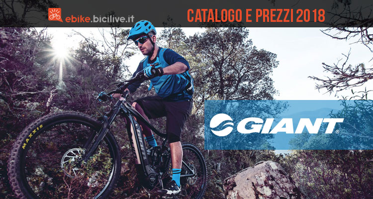 Catalogo e listino prezzi 2018 ebike Giant