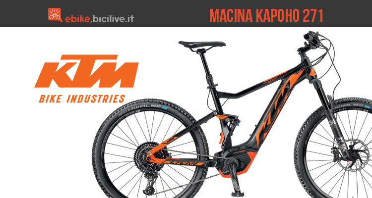 Una eMTB KTM Macina Kapoho 271 dell'anno 2018