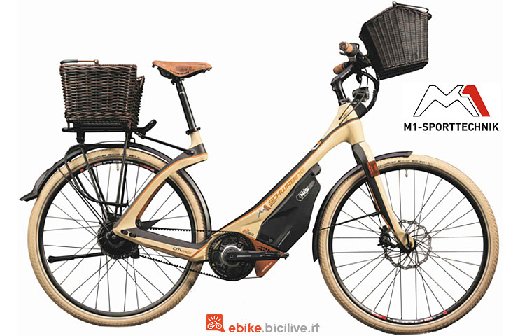 ebike da città con trasmissione a cinghia M1 Sport Technik