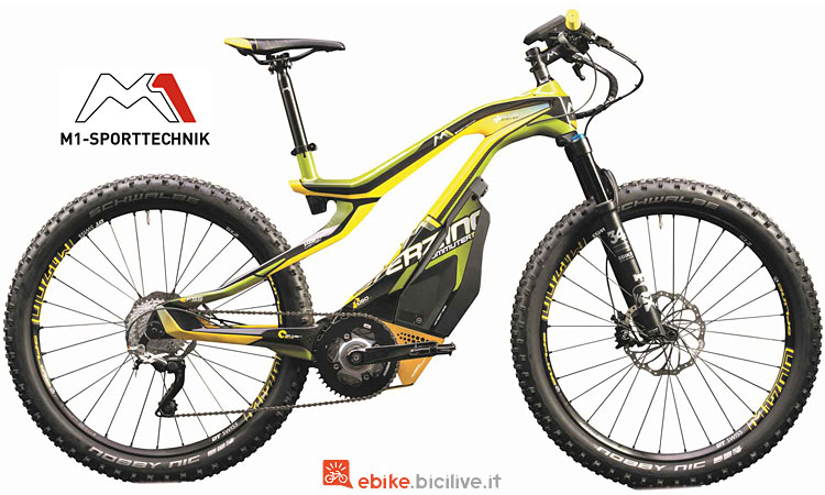 mtb elettrica hardtail M1 Sport Technik 2018