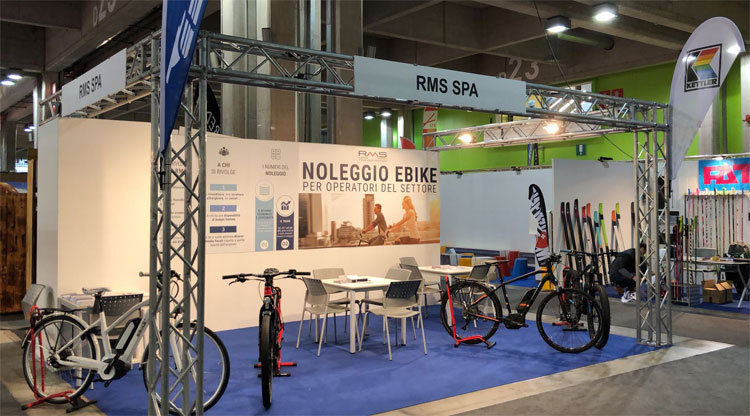 Lo stand di RMS alla fiera Prowinter 2018 a Bolzano: tutti gli operatori di settore sono invitati a visitarlo.