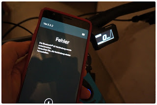 Ein großes Problem mit der Shimano-App: Die Verbindung des handys mit dem Antriebssystem funktioniert nicht immer reibungslos.