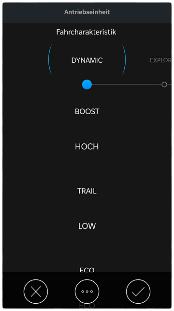 Der Modus Dynamik lässt sich in der Shimano App separat einstellen.