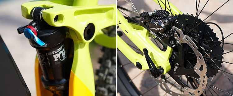 ammortizzatore Fox Float e freni Shimano XT