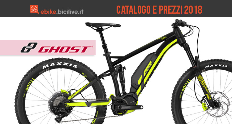 Catalogo e listino prezzi delle ebike 2018 Ghost
