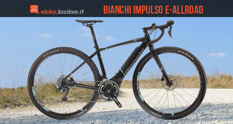 Bianchi Impulso E-Allroad su strada sterrata