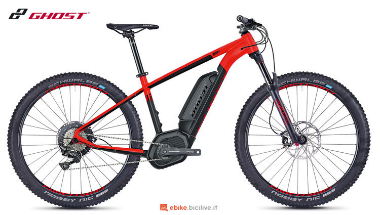 Una mtb elettrica Ghost Teru B7.7+ AL del catalogo 2018