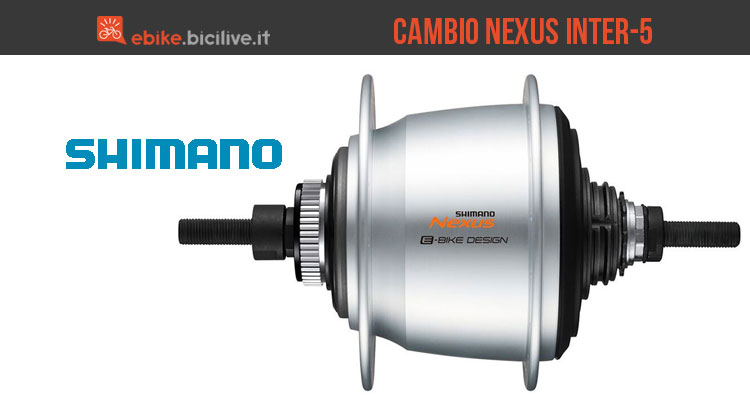 Cambio al mozzo Shimano Nexus Inter-5 per ebike