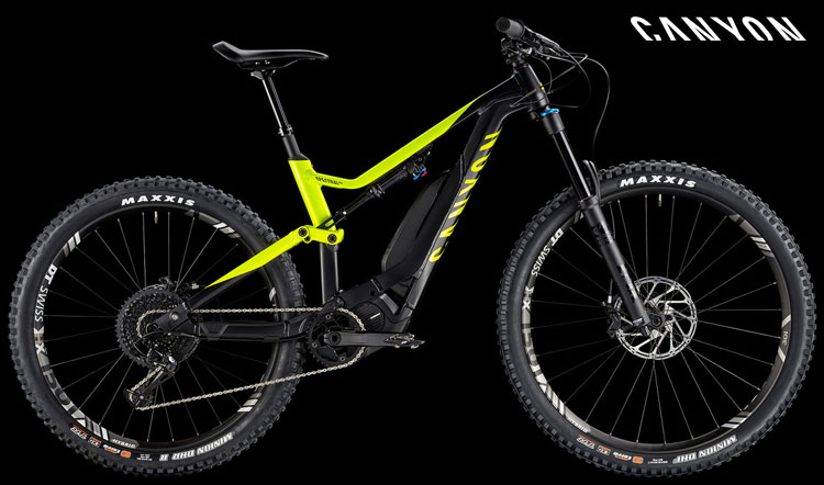 Una mtb elettrica a pedalata assistita Canyon Spectral:ON 8.0 anno 2018