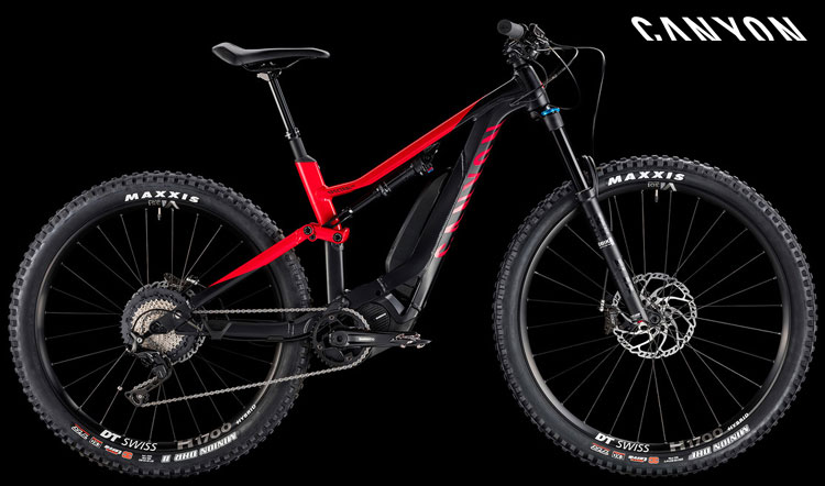 Una mtb a pedalata assistita full suspended Canyon Spectral:ON 7.0 versione da donna