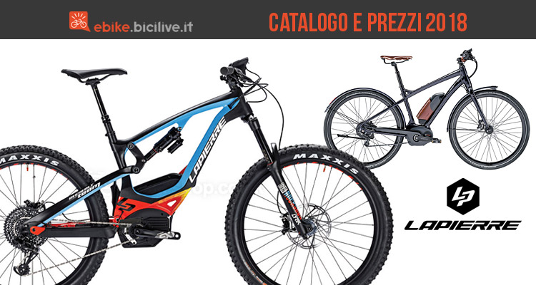 ebike ed emtb dal catalogo Lapierre 2018