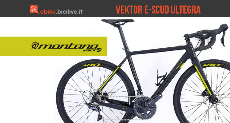 Bici da strada elettrica Montana Vektor E-Scud Ultegra