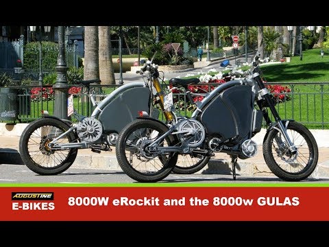8000W eRockit and the 8000w GULAS PI Electric Bikes. Early powerful Ebike adaptors