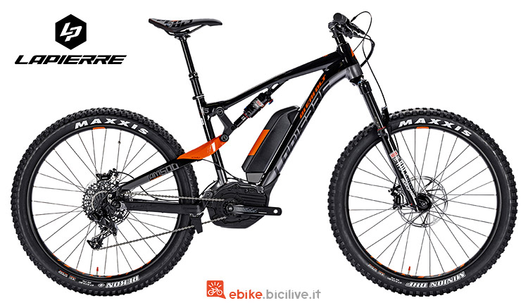 mountain bike elettrica Lapierre con batteria Bosch