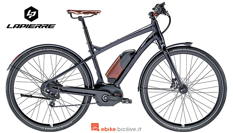 ebike Lapierre Eden Park sella in cuoio