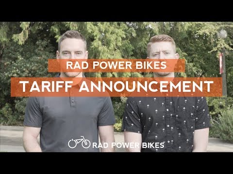 Rad Power Bikes Tariff Announcement