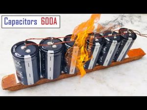 Experiment with 600 Amps Super capacitor | 12v or 3000F Ultra Capacitors