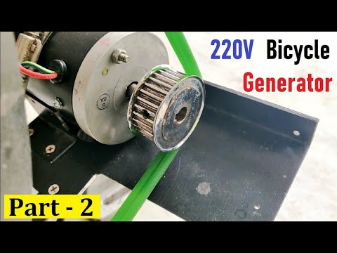 220V Electric Bicycle Generator from 500W DC Motor – Awesome Idea ( Part 2 )