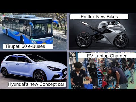 Electric Vehicles News 13: Tirupati e-Bus, Emflux New Bike, Laptop Charge EV