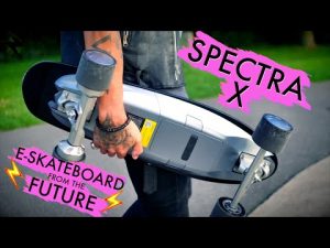 SPECTRA X ELECTRIC SKATEBOARD REVIEW  ⚡️ COOL FUTURISTIC E-SKATEBOARD