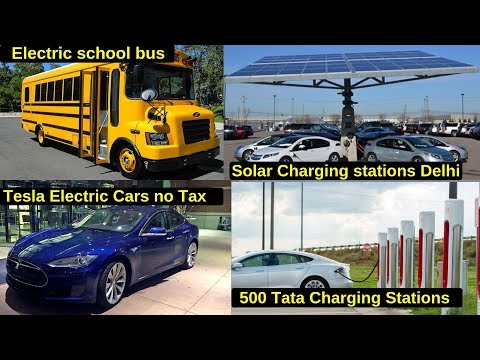 Electric Vehicles News 18: Electric School Bus, Delhi Solar Charging Stations, No Tesla Tax