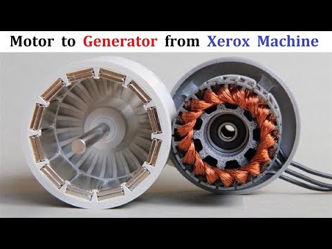 Hand Cranked Electric Dynamo Generator from 24V 5 Amps Brushless DC Motor (BLDC from Xerox Machine)