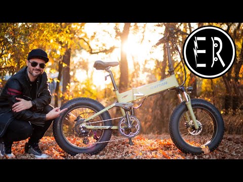 28 MPH FULL SUSPENSION fat tire folder! Rattan Fat Bear Plus electric bike review + GIVEAWAY RESULTS