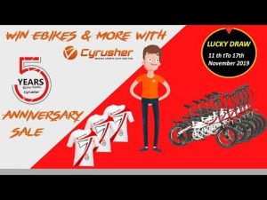 Cyrusher Sports 2019 5th Years Anniversary Promotion