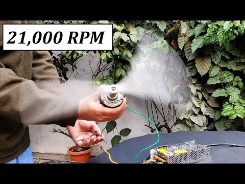Wooow !! 12v 20 Amps (Brushed) DC Motor forced at Super High Speed for Propeller Test