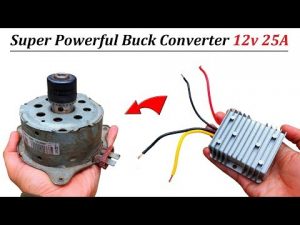 How to Run 12v 25 Amps DC Motor at 48v DC using Buck Converter – REVIEW