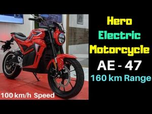 Hero Electric AE-47 Motorcycle Unveiled at Auto Expo 2020