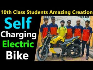 Self Charging Electric Bike Made by 10th Students in India