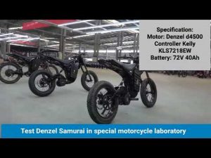 Test Denzel Samurai in special motorcycle laboratory