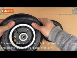 (L-faster) inflated tire change to solid tire manual demo
