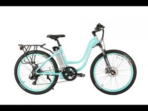 X treme trail climber electric bike mint green step through frame In stock for only 9