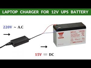 EXCELLENT RESULTS ! How to Charge 12V 7Ah UPS Battery ( Deep Discharged ) with Laptop Charger DIY