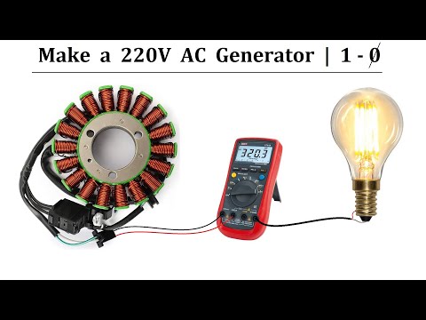 24v DC Motor to 220V AC Generator – EASY PROJECT 2020